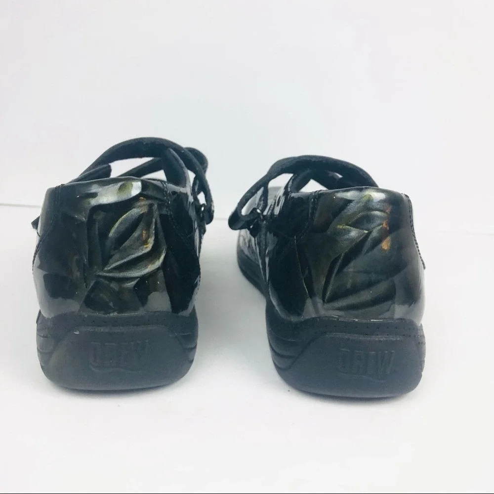 Drew Orchid Women's Green Marble Sz 7.5 N Cross Strap Diabetic‎